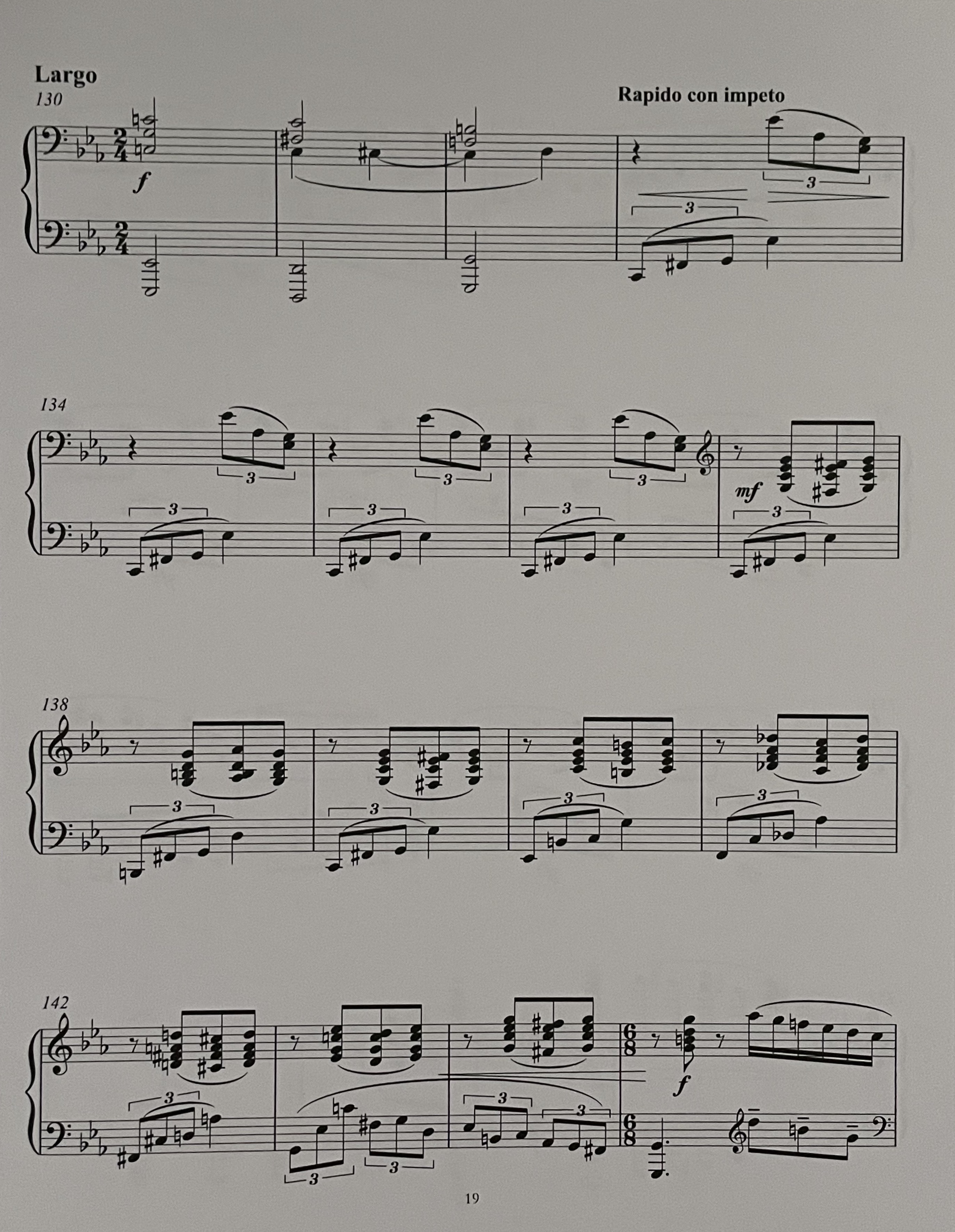 Cinque Aforismi — Largo, pag. 19